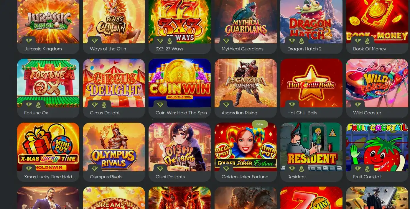 Игровой процесс в слотах казино